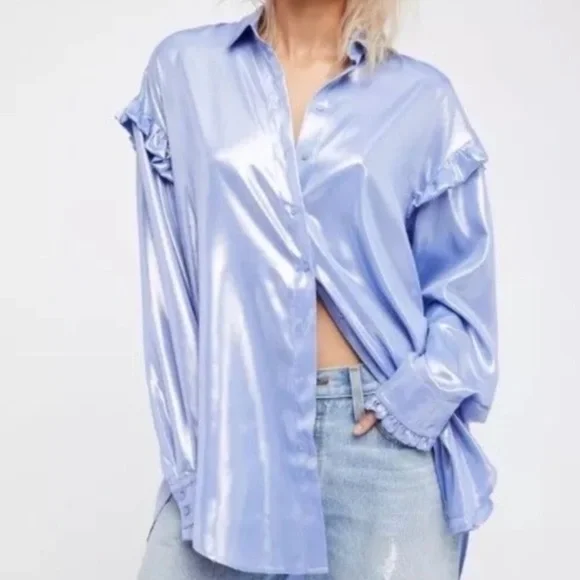 🎈SALE NWT Free People All Your Love Oversized Top - Picture 2 of 4